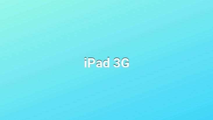 iPad 3G