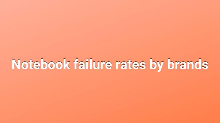 Notebook failure rates by brands