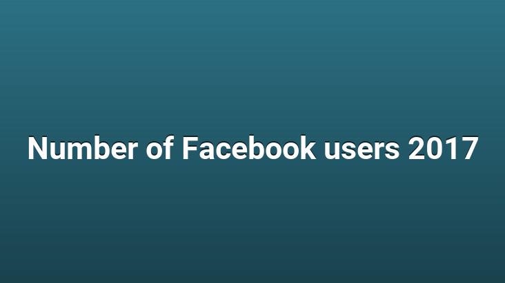 Number of Facebook users 2017