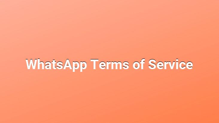 WhatsApp Terms of Service