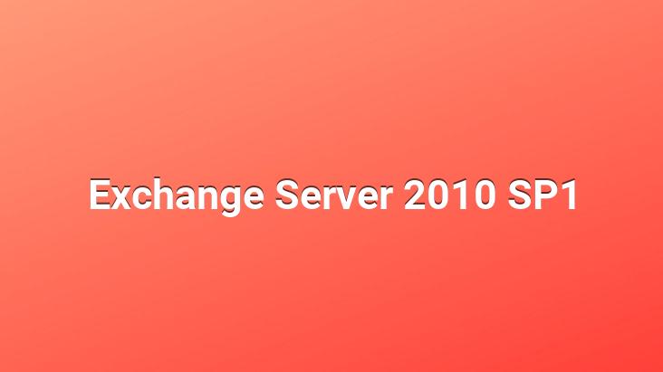 Exchange Server 2010 SP1