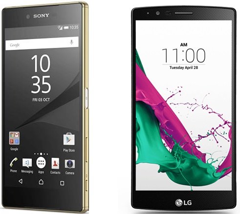 Comparison of Sony Xperia Z5 Premium and LG G4