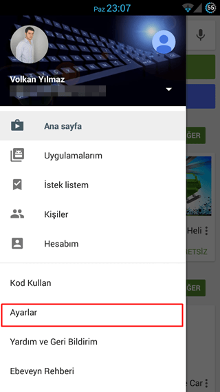 Google Play Content Filtering