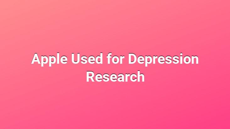 Apple Used for Depression Research